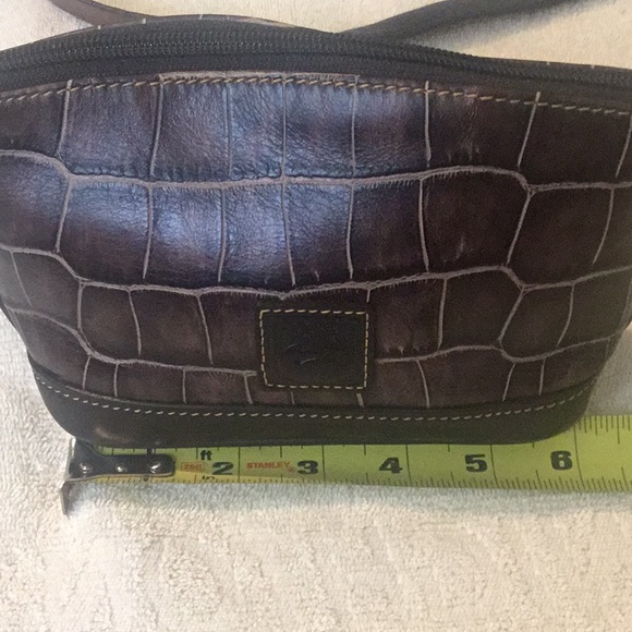 Vintage Dooney & Bourke Crock Leather Cosmetics Case/ Bag - Picture 13 of 15